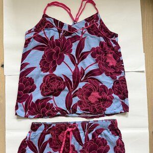 PJ Salvage womens Loungewear Botanical Dreams Cami & Shorts Set (S/M)